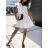 Kleid mit 3/4 Ärmeltasche für Damen (uni sl) ITALIAN Fashion IMWD20527
