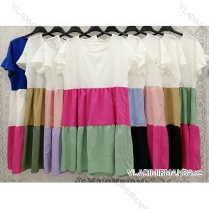 Kleid mit 3/4 Ärmeltasche für Damen (uni sl) ITALIAN Fashion IMWD20527