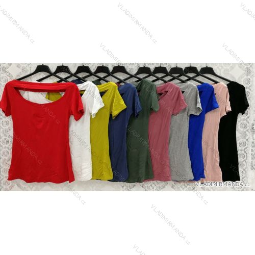 Kleid mit 3/4 Ärmeltasche für Damen (uni sl) ITALIAN Fashion IM3181746