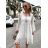 Kleid mit 3/4 Ärmeltasche für Damen (uni sl) ITALIAN Fashion IM3181746