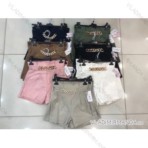 Shorts Shorts Kunstleder Frauen (uni s-l) ITALIAN FASHION IM920107