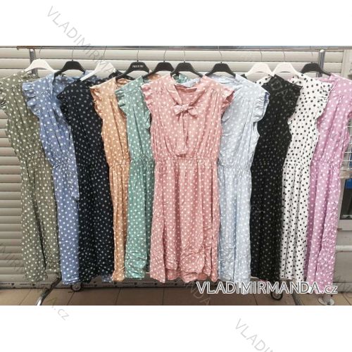 Kleid mit 3/4 Ärmeltasche für Damen (uni sl) ITALIAN Fashion IMWD20527