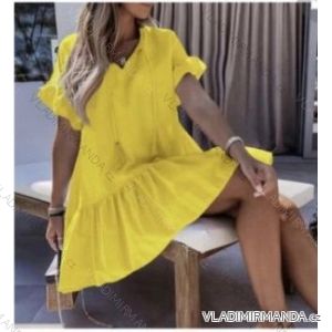 Kleid mit 3/4 Ärmeltasche für Damen (uni sl) ITALIAN Fashion IMWD20527