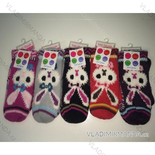 Handschuhe Handschuhe gestrickte Baby Hase ECHT JKB054