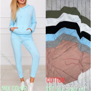 Set lange Jogginghosen und langärmliges Sweatshirt für Frauen (UNI S / XL) TURKISH FASHION TMWL209958
