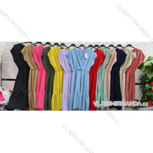 Kleid mit 3/4 Ärmeltasche für Damen (uni sl) ITALIAN Fashion IMWD20527