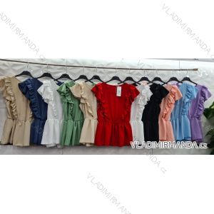 Šaty košilové 3/4 rukáv dámské tenké (uni s-l) ITALSKá MóDA IMWD201619