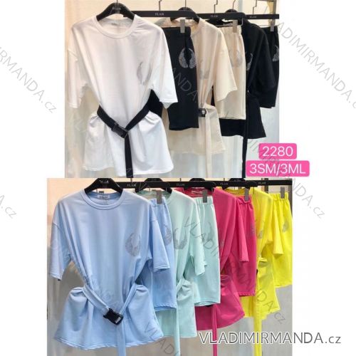 Kleid mit 3/4 Ärmeltasche für Damen (uni sl) ITALIAN Fashion IM3181746