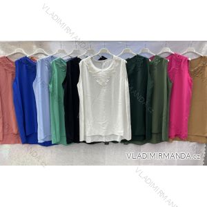 Damen Kurzarmtunika (uni xL / 2XL) TURKISH FASHION TM9200691