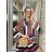 Sommerkleid Langarm geblümte Damen (UNI S / L) ITALIAN FASHION IMK20150