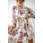 Sommerkleid Langarm geblümte Damen (UNI S / L) ITALIAN FASHION IMK20150