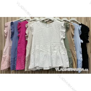 T-Shirt elegante Langarm Frauen (S / M ONE SIZE) ITALIENISCHE MODE IMWK21008