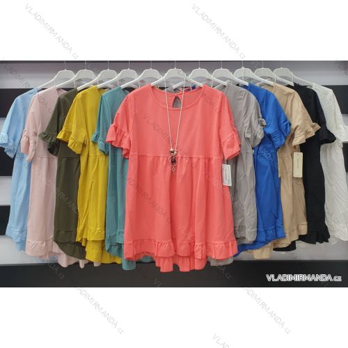 T-Shirt Kurzarm Frauen (S / M ONE SIZE) ITALIENISCHE MODE IMWA21017