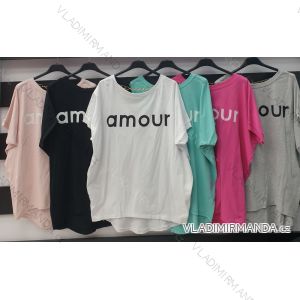 T-Shirt Kurzarm Frauen (S / M ONE SIZE) ITALIENISCHE MODE IMWA21017