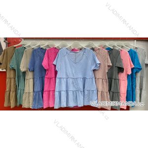 T-Shirt Kurzarm Frauen (UNI S / L) ITALIENISCHE MODE IMK20128