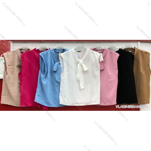 T-Shirt Kurzarm Frauen (UNI S / L) ITALIENISCHE MODE IMK20128