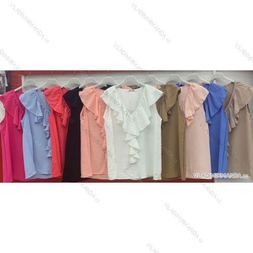 T-Shirt Kurzarm Frauen (UNI S / L) ITALIENISCHE MODE IMK20128