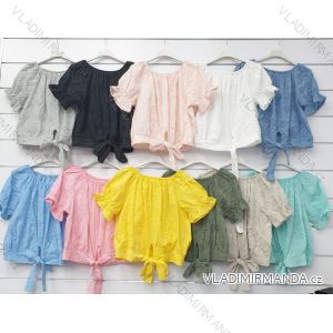 T-Shirt Kurzarm Frauen (S / M ONE SIZE) ITALIENISCHE MODE IMWA21017