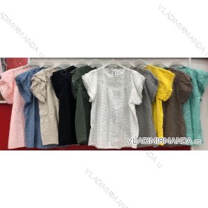 T-Shirt Kurzarm Frauen (UNI S / L) ITALIENISCHE MODE IMK20128