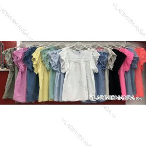T-Shirt Kurzarm Frauen (UNI S / L) ITALIENISCHE MODE IMK20128