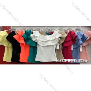 T-Shirt Kurzarm Frauen (UNI S / L) ITALIENISCHE MODE IMK20128