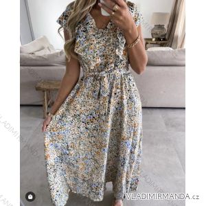 Kleid mit 3/4 Ärmeltasche für Damen (uni sl) ITALIAN Fashion IMWD20527