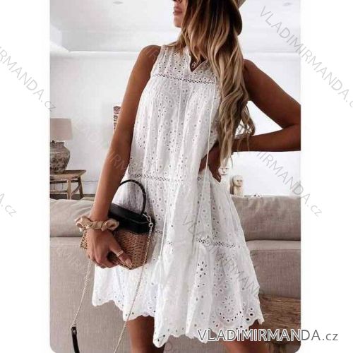 Kleid mit 3/4 Ärmeltasche für Damen (uni sl) ITALIAN Fashion IMWD20527