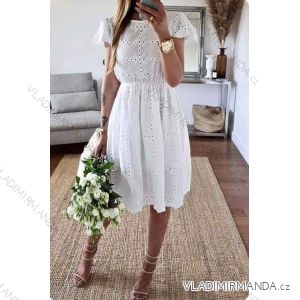 Kleid mit 3/4 Ärmeltasche für Damen (uni sl) ITALIAN Fashion IMWD20527