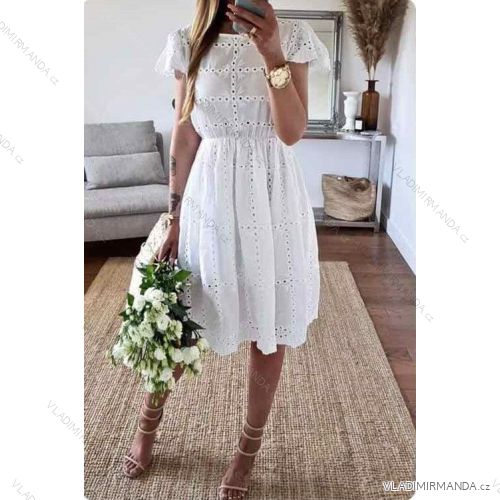 Kleid mit 3/4 Ärmeltasche für Damen (uni sl) ITALIAN Fashion IMWD20527