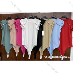 Tričko elegantní dlouhý rukáv dámské (UNI S/M) ITALSKÁ MÓDA IMM20954