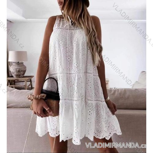 Kleid mit 3/4 Ärmeltasche für Damen (uni sl) ITALIAN Fashion IMWD20527