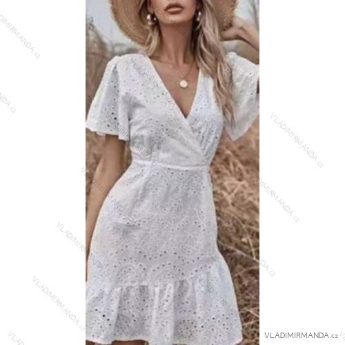 Kleid mit 3/4 Ärmeltasche für Damen (uni sl) ITALIAN Fashion IMWD20527