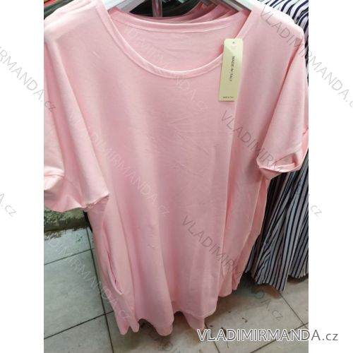 Kleid Kurzarm langen Sommerstreifen Damen (uni sl) ITALIENISCHE MODA IM718227