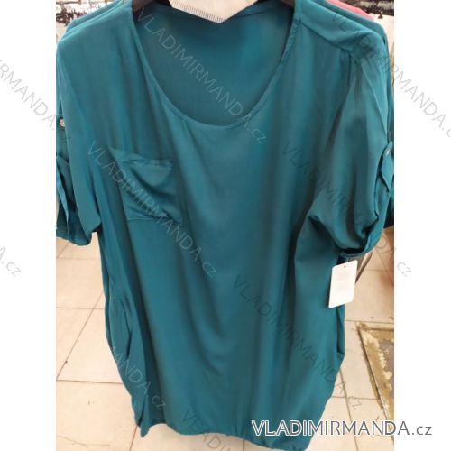 Kleid Kurzarm langen Sommerstreifen Damen (uni sl) ITALIENISCHE MODA IM718227