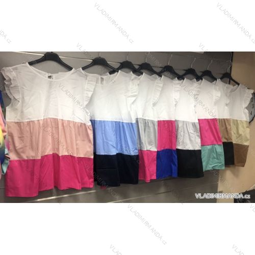 Kleid mit 3/4 Ärmeltasche für Damen (uni sl) ITALIAN Fashion IM3181746