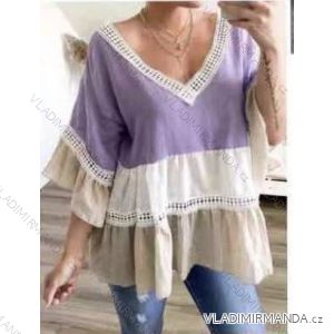 Kleid mit 3/4 Ärmeltasche für Damen (uni sl) ITALIAN Fashion IM3181746