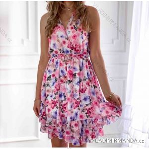 Kleid mit 3/4 Ärmeltasche für Damen (uni sl) ITALIAN Fashion IMWD20527