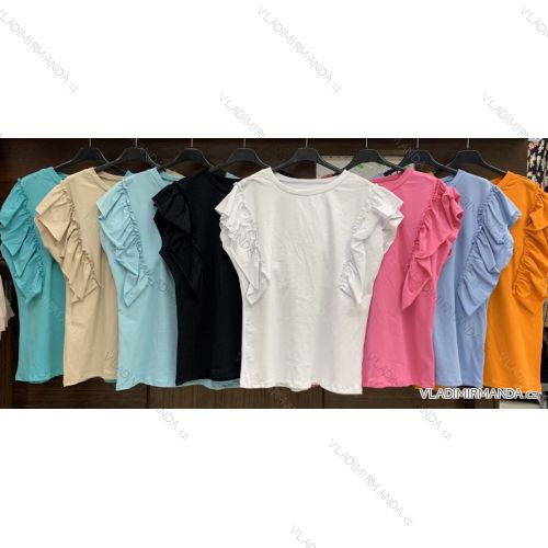 Kleid mit 3/4 Ärmeltasche für Damen (uni sl) ITALIAN Fashion IM3181746