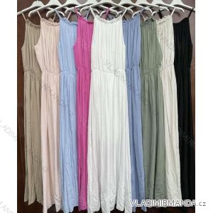 Kleid mit 3/4 Ärmeltasche für Damen (uni sl) ITALIAN Fashion IMWD20527