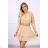 Beige Boho Kleid