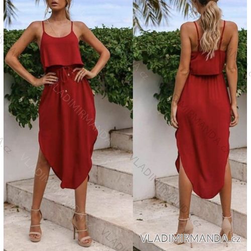 Kleid mit 3/4 Ärmeltasche für Damen (uni sl) ITALIAN Fashion IMWD20527