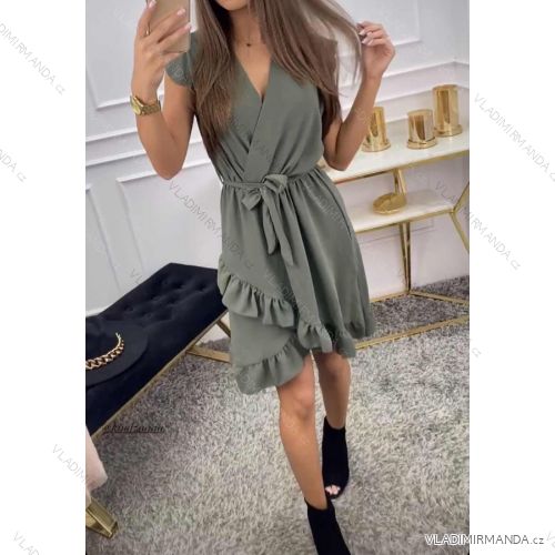 Mit Kapuze langärmliges mit Kapuze Kleid (uni s / m) IM2191956