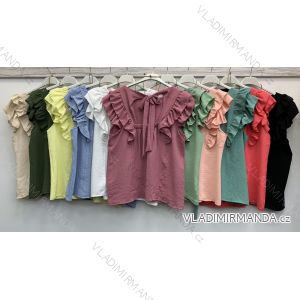 Kleid mit 3/4 Ärmeltasche für Damen (uni sl) ITALIAN Fashion IM3181746
