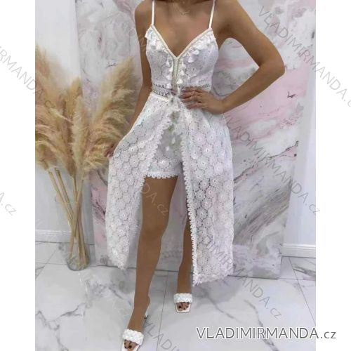 Kleid mit 3/4 Ärmeltasche für Damen (uni sl) ITALIAN Fashion IMWD20527