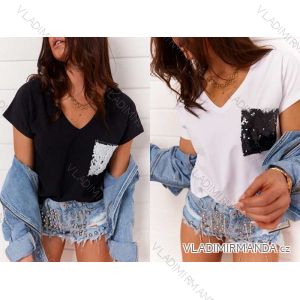 Kleid mit 3/4 Ärmeltasche für Damen (uni sl) ITALIAN Fashion IM3181746