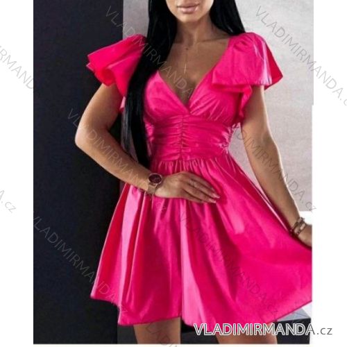 Kleid mit 3/4 Ärmeltasche für Damen (uni sl) ITALIAN Fashion IM3181746
