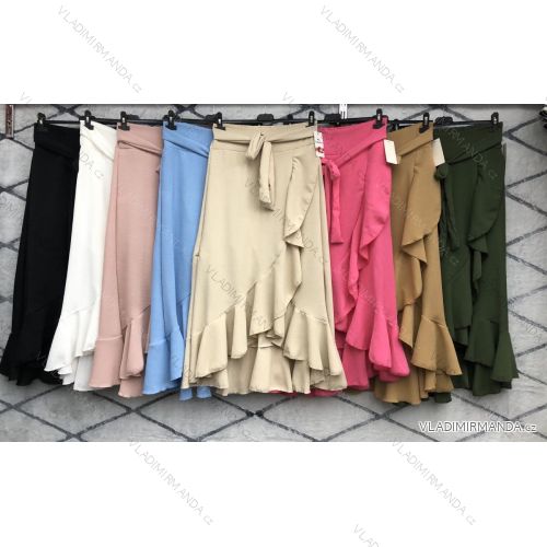 Kleid mit 3/4 Ärmeltasche für Damen (uni sl) ITALIAN Fashion IM3181746
