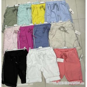 Shorts Shorts Kunstleder Frauen (uni s-l) ITALIAN FASHION IM920107