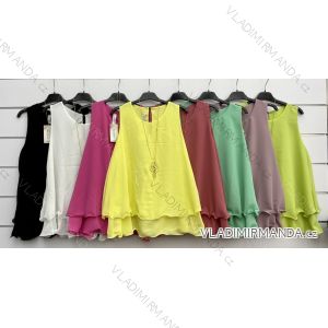 Kleid mit 3/4 Ärmeltasche für Damen (uni sl) ITALIAN Fashion IM3181746