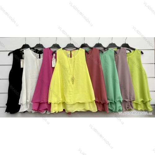 Kleid mit 3/4 Ärmeltasche für Damen (uni sl) ITALIAN Fashion IM3181746